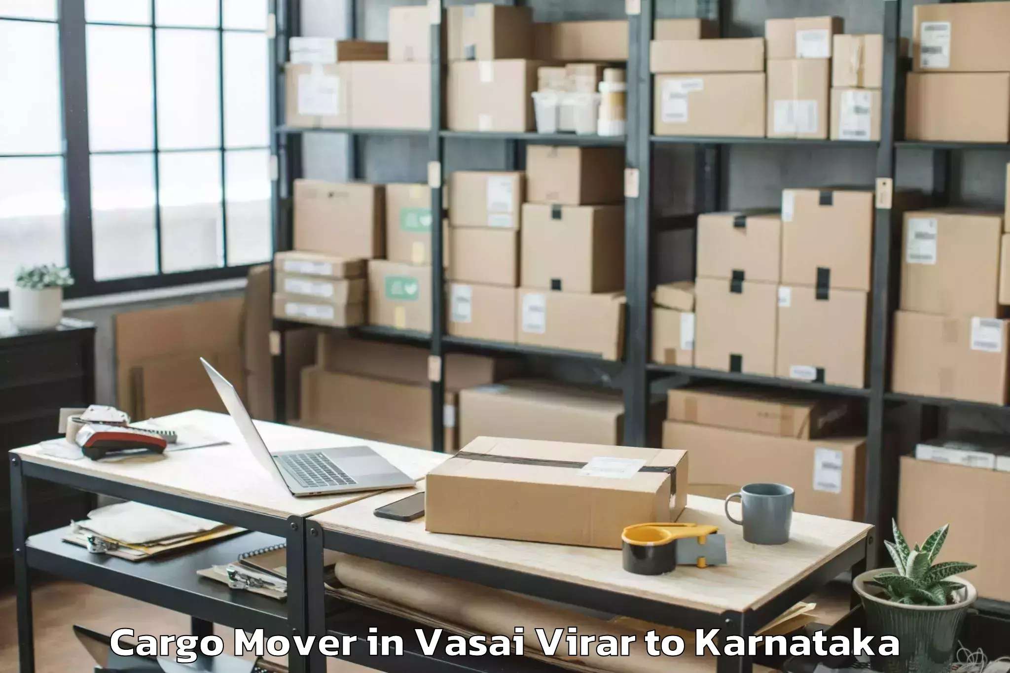 Easy Vasai Virar to Kuvempu University Shimoga Cargo Mover Booking